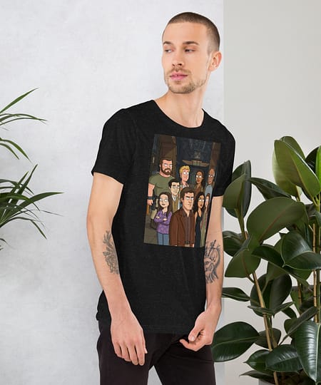 Comfortable Space Tv Show Cartoon Style 1 Unisex t-shirt – breathable cotton all-over design